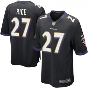 Nike Ray Rice Baltimore Ravens Game Jersey - Black