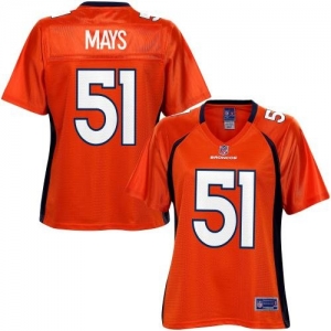 Pro Line Women's Denver Broncos Joe Mays Team Color Jersey