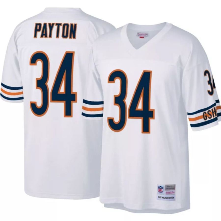 Mitchell & Ness Men's Chicago Bears Walter Payton #34 White 1985