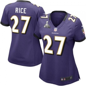 Nike Ray Rice Baltimore Ravens Ladies Super Bowl XLVII Game Jers