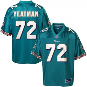 Pro Line Men's Miami Dolphins Will Yeatman Team Color Jersey