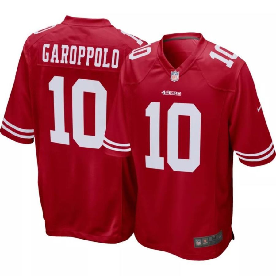 Nike Men's San Francisco 49ers Jimmy Garoppolo #10 Red Game Jers