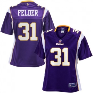 Pro Line Women's Minnesota Vikings Bobby Felder Team Color Jerse