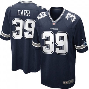 Nike Brandon Carr Dallas Cowboys Game Jersey - Navy Blue