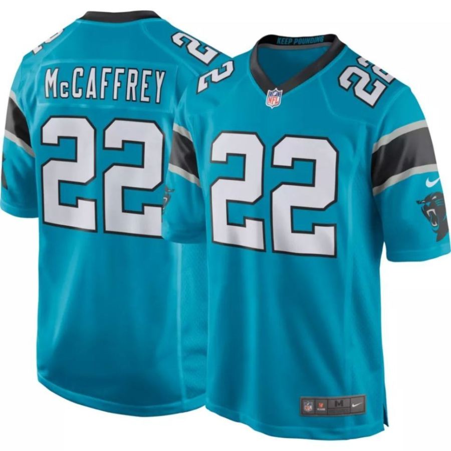 Nike Men's Carolina Panthers Christian McCaffrey #22 Blue Game J