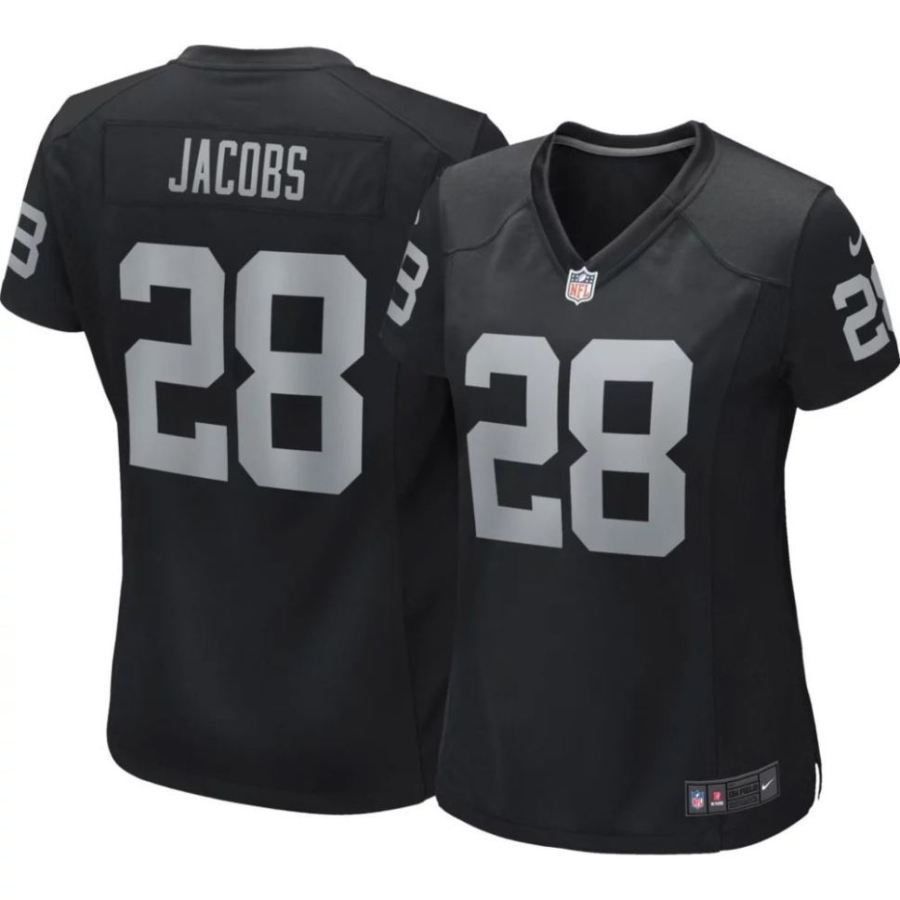 Nike Women's Las Vegas Raiders Josh Jacobs #28 Black Game Jersey