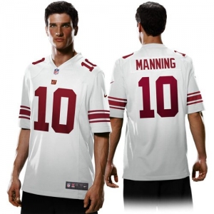 Nike Eli Manning New York Giants Game Jersey - White