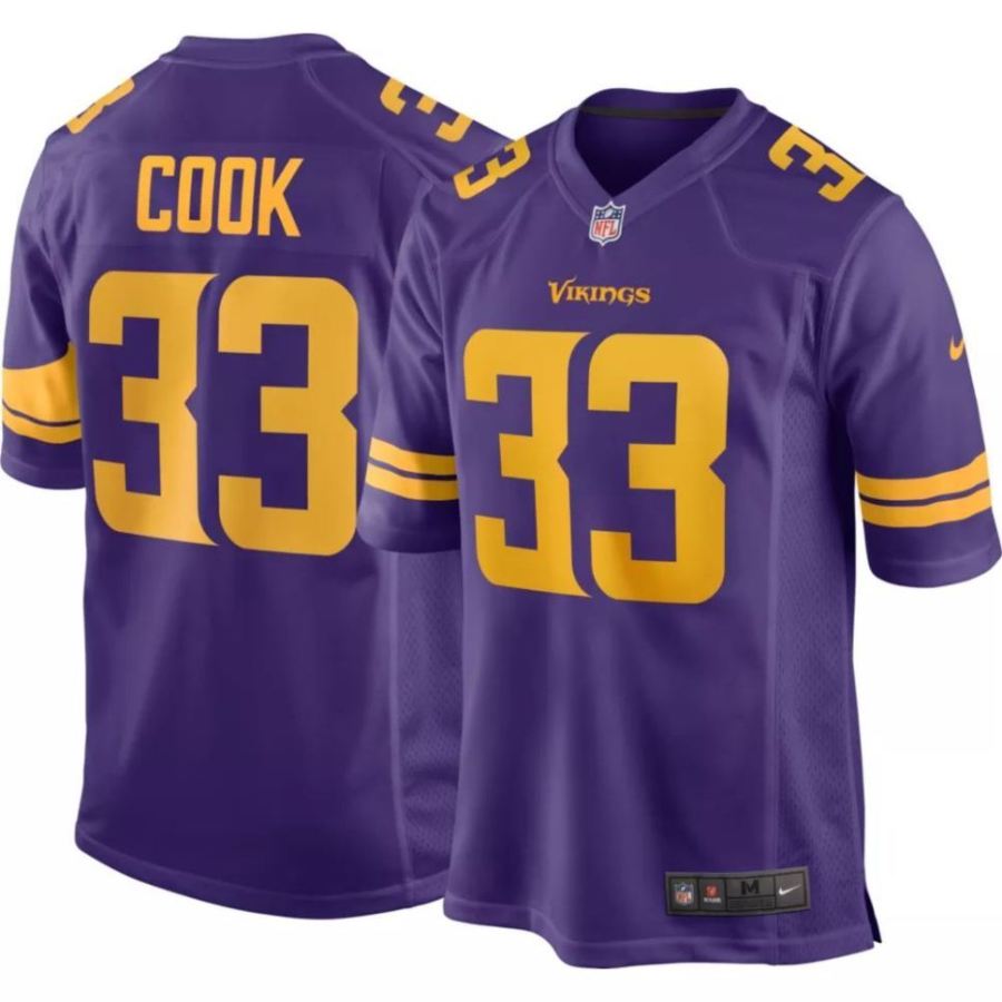 Nike Men's Minnesota Vikings Dalvin Cook #33 Purple Game Jersey