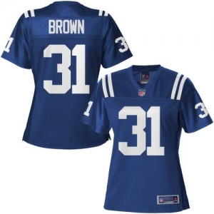 Pro Line Women's Indianapolis Colts Donald Brown Team Color Jers