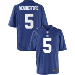 Nike Youth New York Giants Steve Weatherford Team Color Game Jer