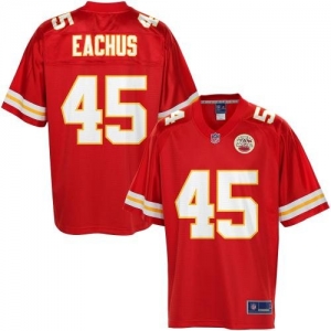 Pro Line Men's Kansas City Chiefs Nate Eachus Team Color Jersey