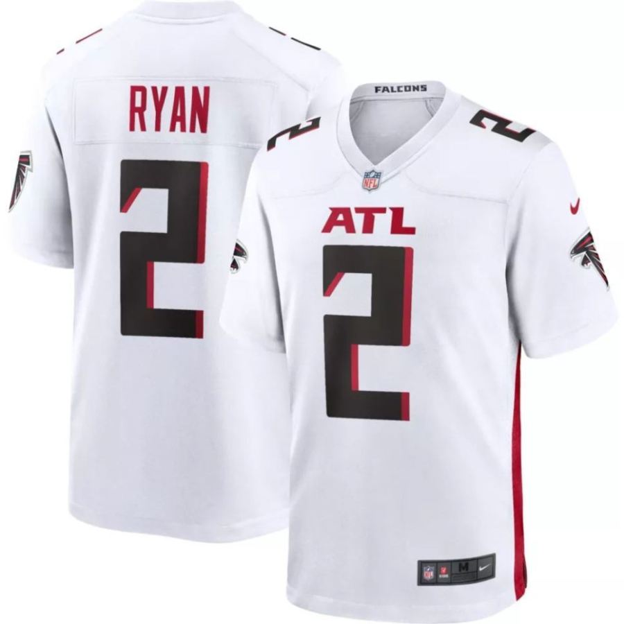 Nike Men's Atlanta Falcons Matt Ryan #2 White Game Jersey