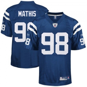 Reebok NFL Equipment Indianapolis Colts #98 Robert Mathis Royal