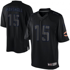 Nike Brandon Marshall Chicago Bears Impact Twill Jersey - Black