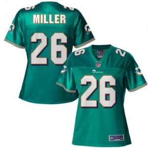 Pro Line Women's Miami Dolphins Lamar Miller Team Color Jersey