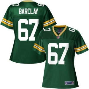 Pro Line Women's Green Bay Packers Don Barclay Team Color Jersey