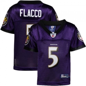 Reebok Joe Flacco Baltimore Ravens Infant Replica Jersey - Black