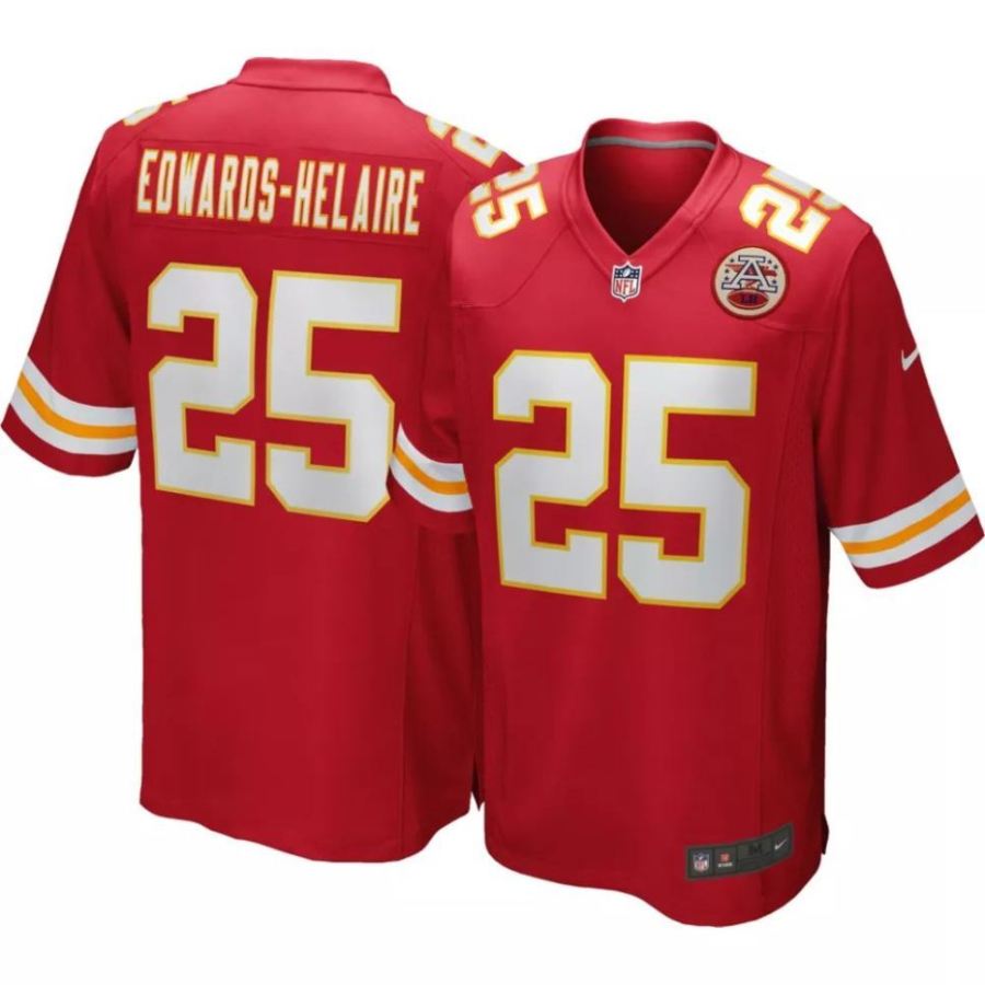 Nike Men's Kansas City Chiefs Clyde Edwards-Helaire #25 Red Game