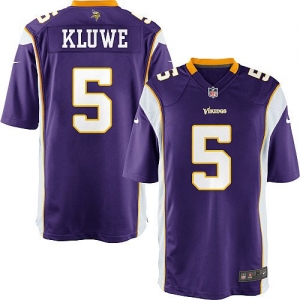 Nike Chris Kluwe Minnesota Vikings Youth Game Jersey - Purple