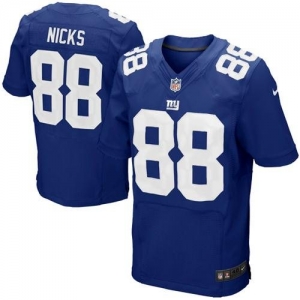 Nike Hakeem Nicks New York Giants Elite Jersey - Royal Blue