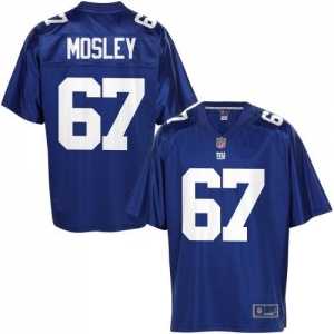 Pro Line Men's New York Giants Brandon Mosley Team Color Jersey