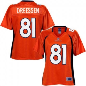 Pro Line Women's Denver Broncos Joel Dreessen Team Color Jersey