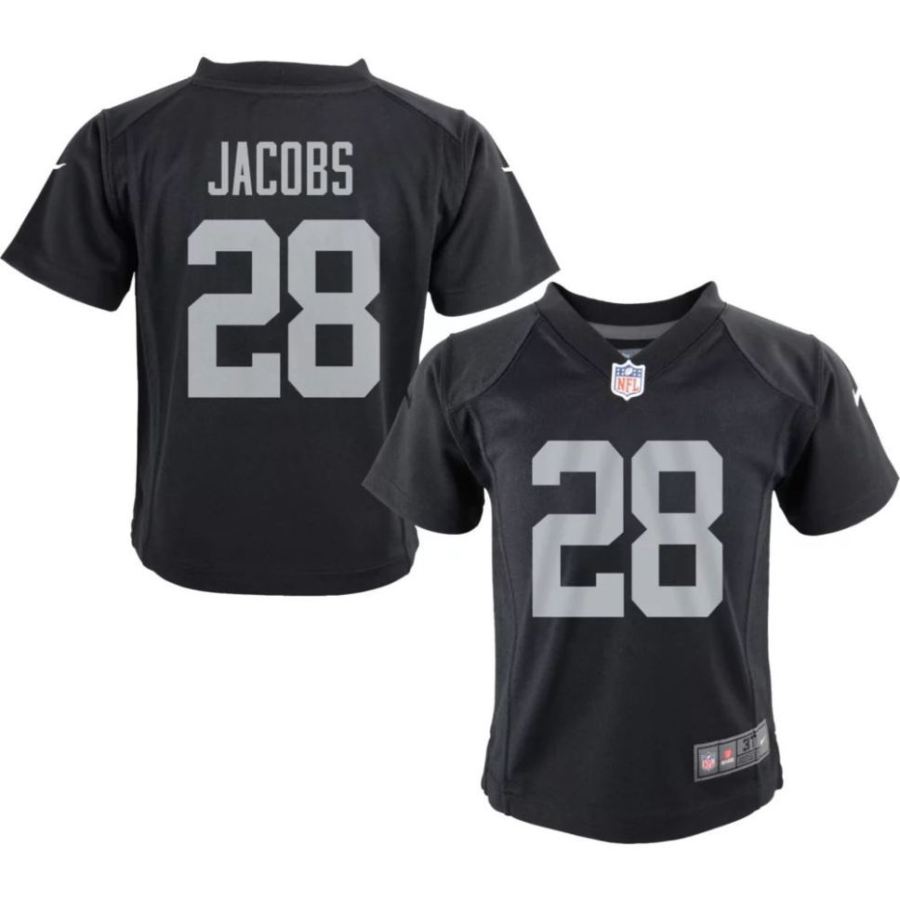 Nike Toddler Las Vegas Raiders Josh Jacobs #28 Black Game Jersey