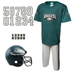 Philadelphia Eagles Youth Green-White Deluxe Team Uniform Set