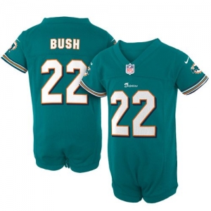 Nike Reggie Bush Miami Dolphins Newborn Game Romper Jersey - Aqu