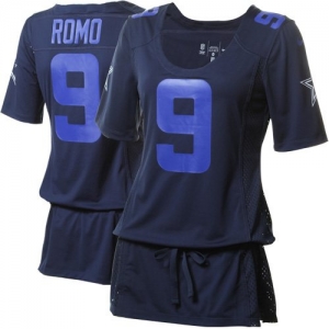 Nike Tony Romo Dallas Cowboys Ladies Fashion Jersey - Navy Blue