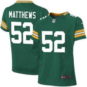 Nike Clay Matthews Green Bay Packers Youth Girls Game Jersey - G