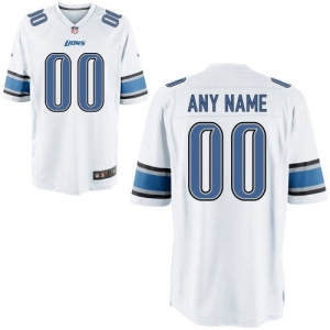 Nike Men's Detroit Lions Customized White Game Jersey