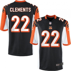 Nike Nate Clements Cincinnati Bengals Youth Game Jersey - Black