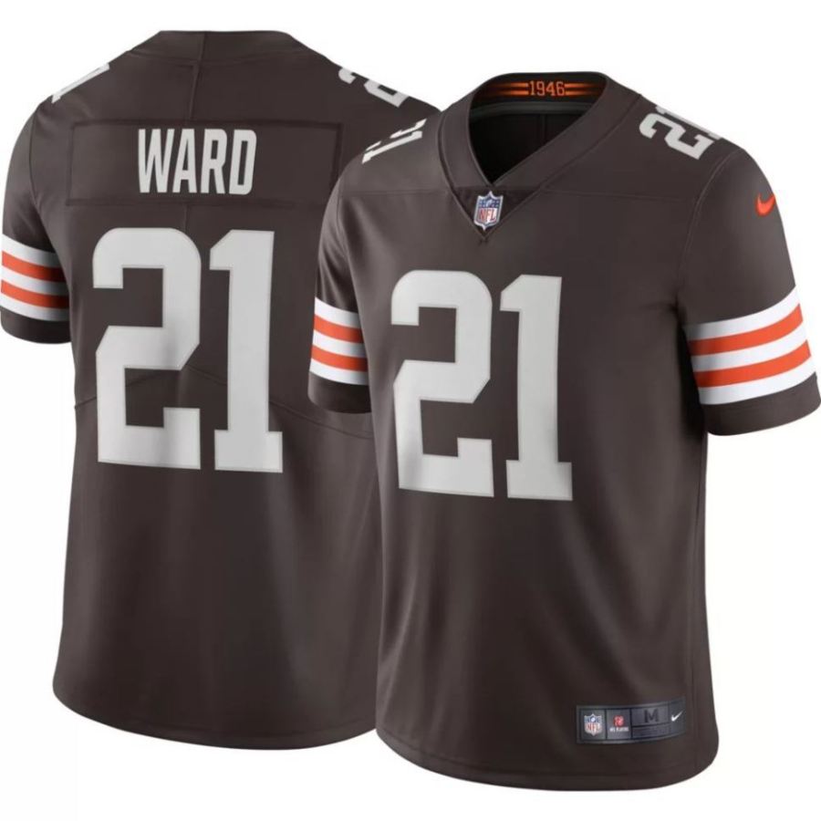 Nike Men's Cleveland Browns Denzel Ward #21 Brown Limited Jersey