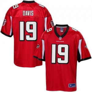 Pro Line Men's Atlanta Falcons Drew Davis Team Color Jersey