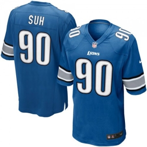 Nike Ndamukong Suh Detroit Lions Game Jersey - Light Blue