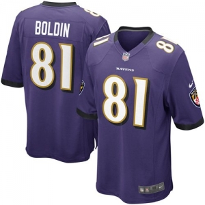 Nike Anquan Boldin Baltimore Ravens Game Jersey - Purple