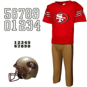 San Francisco 49ers Youth Scarlet Deluxe Team Uniform Set