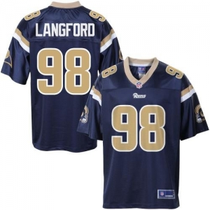 Pro Line Men's St. Louis Rams Kendall Langford Team Color Jersey