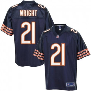 Pro Line Men's Chicago Bears Major Wright Team Color Jersey