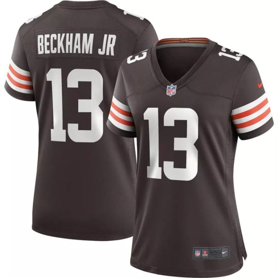 Nike Women's Cleveland Browns Odell Beckham Jr. #13 Brown Game J