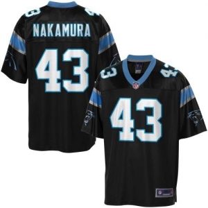 Pro Line Men's Carolina Panthers Haruki Nakamura Team Color Jers