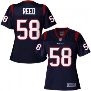 Pro Line Women's Houston Texans Brooks Reed Team Color Jersey