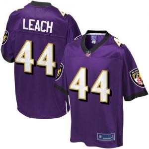 Pro Line Men's Baltimore Ravens Vonta Leach Team Color Jersey