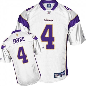 Reebok Minnesota Vikings Brett Favre Youth Premier White Jersey