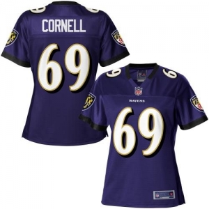 Pro Line Women's Baltimore Ravens Jack Cornell Team Color Jersey