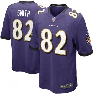 Nike Torrey Smith Baltimore Ravens Game Jersey - Purple