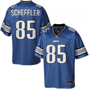 Pro Line Men's Detroit Lions Tony Scheffler Team Color Jersey