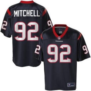 Pro Line Men's Houston Texans Earl Mitchell Team Color Jersey