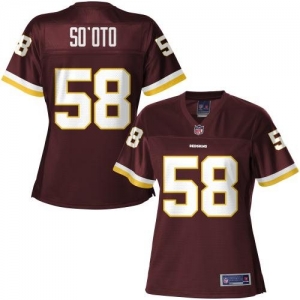 Pro Line Women's Washington Redskins Vic So'oto Team Color Jerse